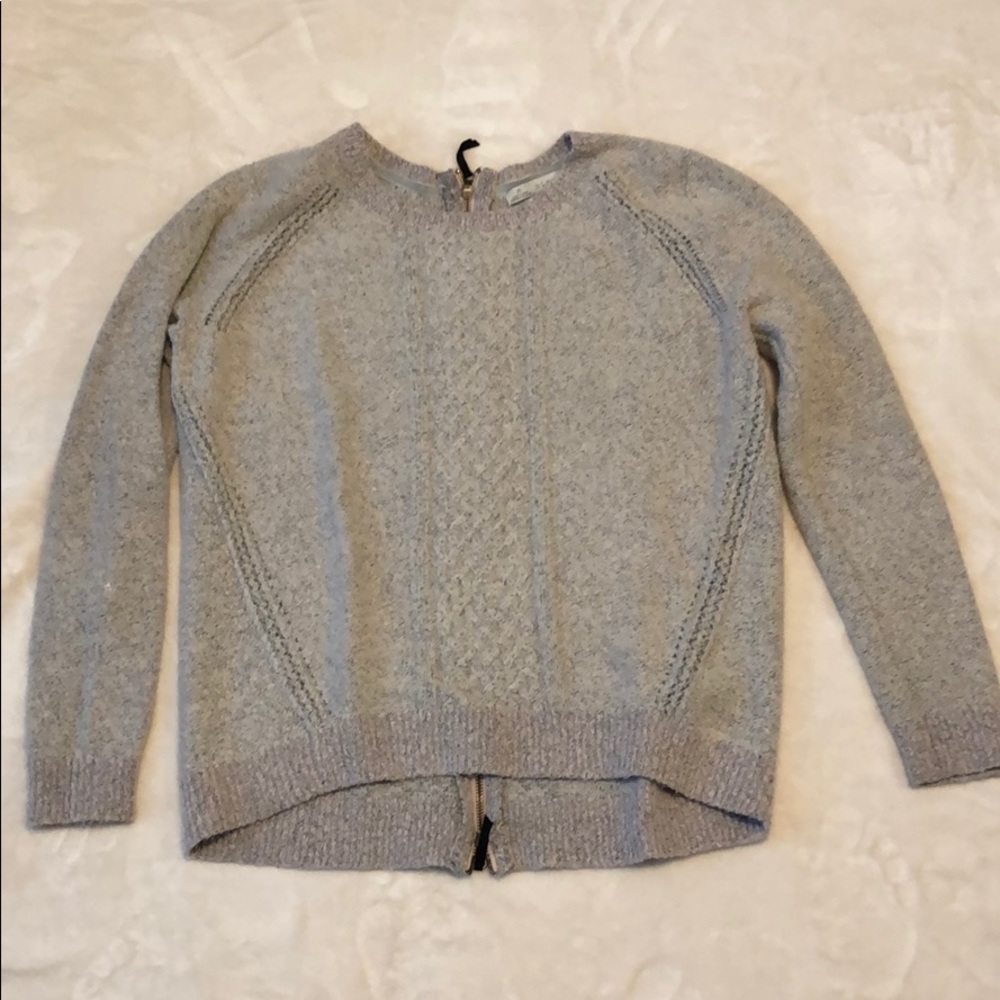 Hinge pink zip-back sweater